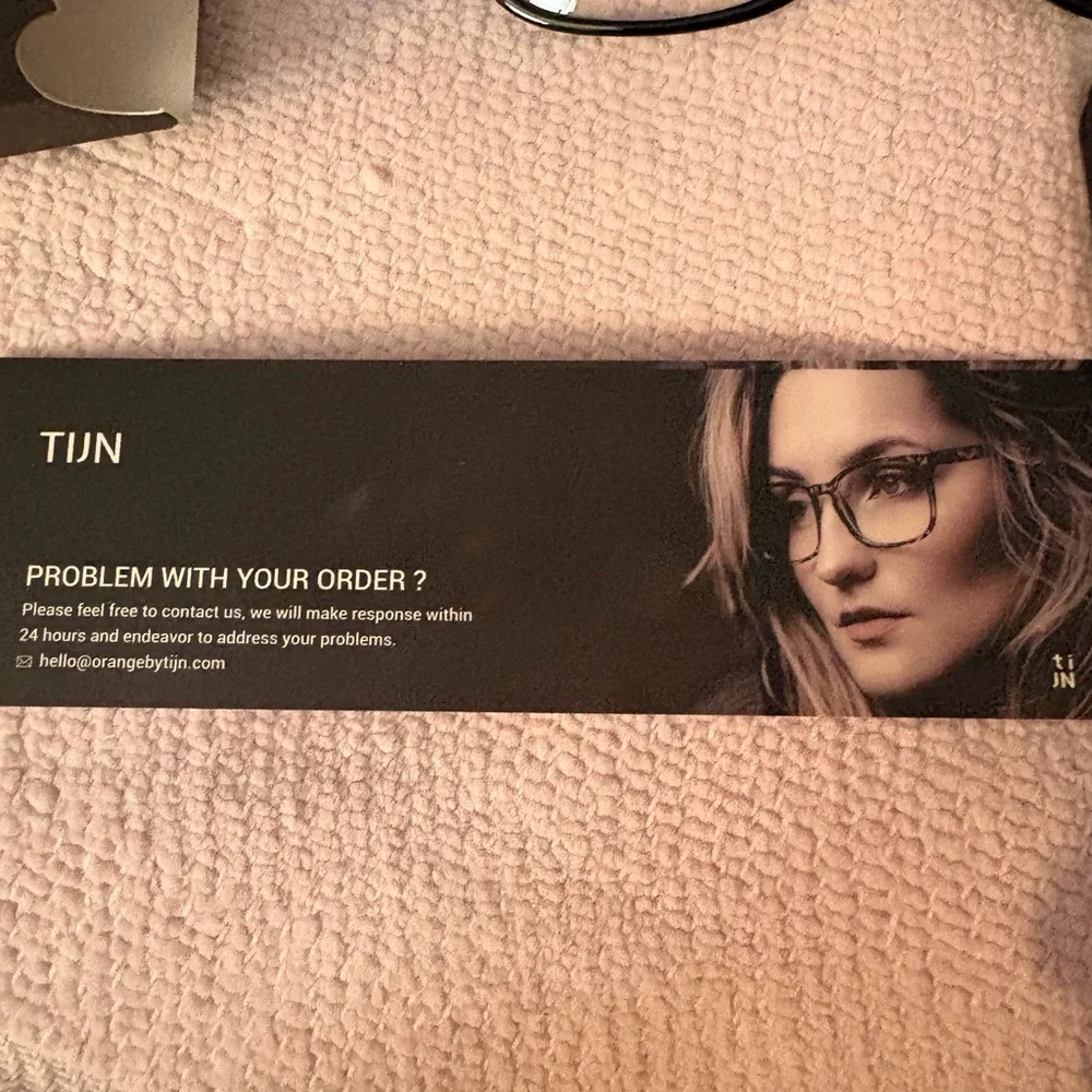 Reliable Screen Glasses by - Black with Orange Accents